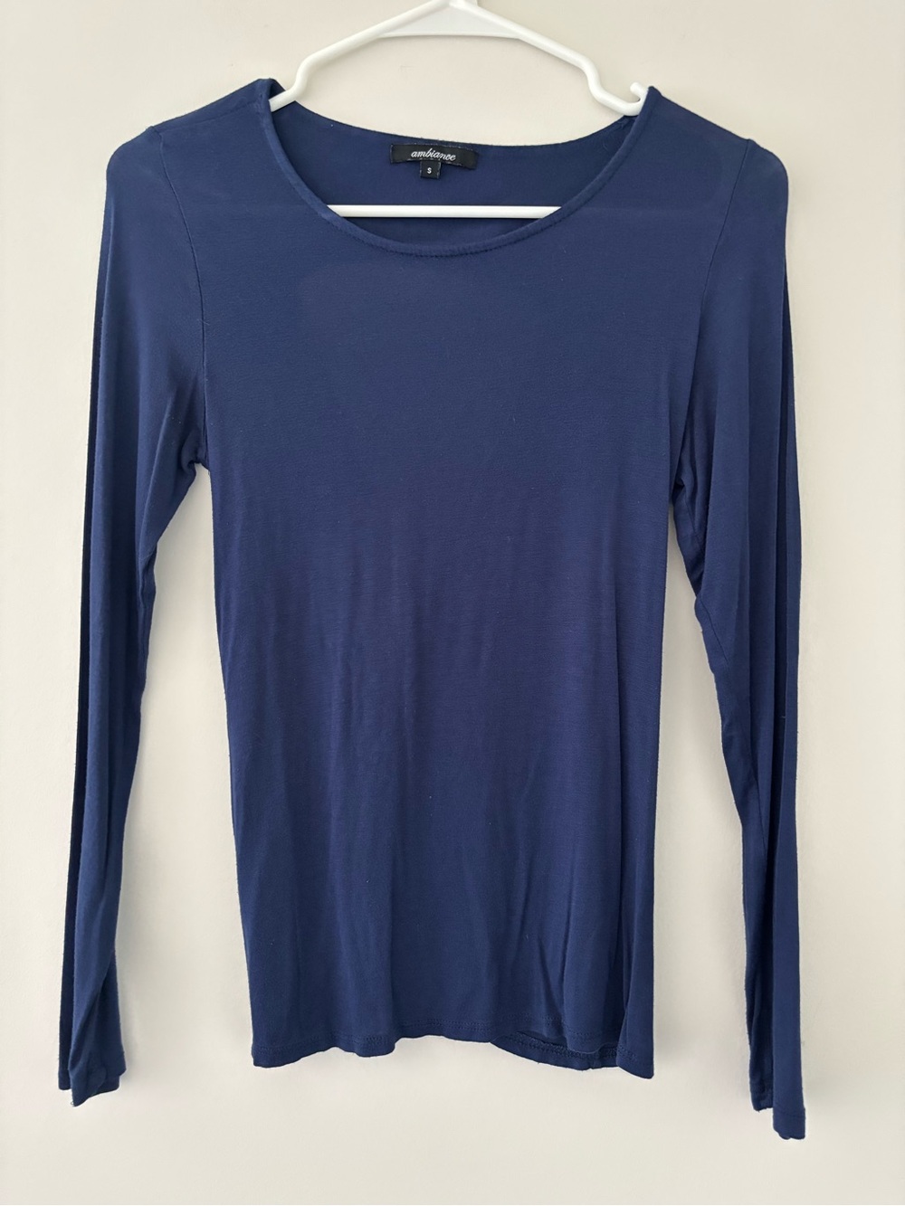 navy scoop neck with keyhole back